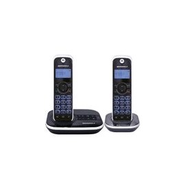 Teléfono Motorola Dúo con contestadora 4500 color negro - Envío Gratuito