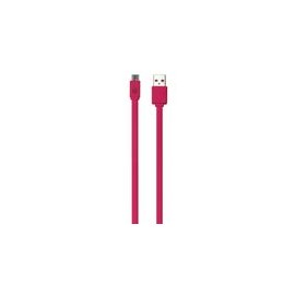 Cable Micro USB 3Ft Case Logic Flat Rosa - Envío Gratuito