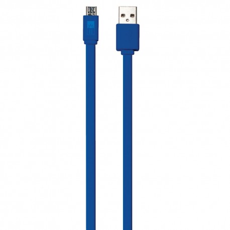 Cable Micro USB 3Ft Case Logic Flat Azul - Envío Gratuito
