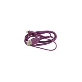 Cable Case Logic 3Ft Plano Lightning iPhone Morado - Envío Gratuito