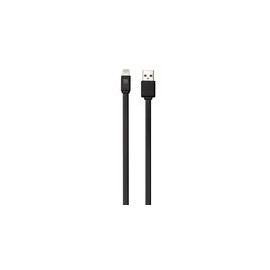 Cable Case Logic 3Ft Plano Lightning iPhone Negro - Envío Gratuito