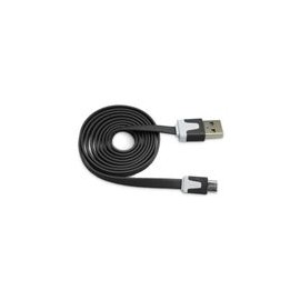 Cable Lightning 3.2 USB Flat Negro - Envío Gratuito