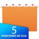 FOLDER COLGANTE PENDAFLEX CARTA NARANJA 25PZ - Envío Gratuito
