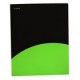 FOLDER DOBLE SOLAPA NEGRO CON VERDE CARTA - Envío Gratuito