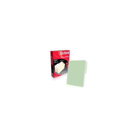 FOLDER VERDE CARTA OXFORD 100PZ 179GRS - Envío Gratuito