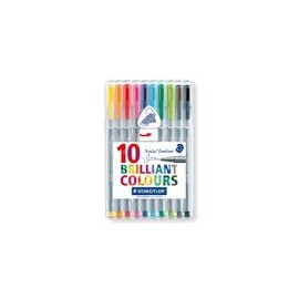 ROTULADOR STEADTLER 10P 0.3 - Rotulador Staedtler Triplus Fineliner 0.3mm 10 Piezas - Envío Gratuito