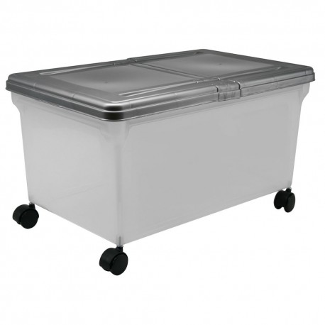 CAJA DE PLASTICO ARCHIVO TRANSP 34.59X57.8X27CM41LT - Envío Gratuito