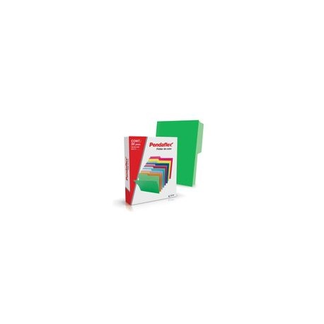 FOLDER VERDE CARTA PENDAFLEX 50PZ DOBLE TONALIDAD - Envío Gratuito