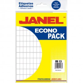 ETIQUETA BLANCA ECONOPACK 9X13 2160PZA/PQTE JANEL - Envío Gratuito