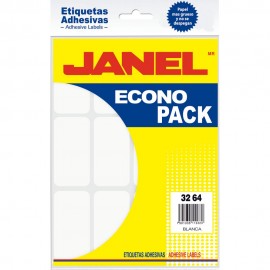 ETIQUETA BLANCA ECONOPACK 32X64 144 PZAS /PQTE JANEL - Envío Gratuito