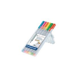 Estuche Rotuladores Staedtler Triplus Fineliner Neon 6 pzs - Envío Gratuito