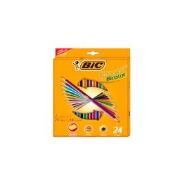 Colores Bic Bicolor 24 pzas - Envío Gratuito