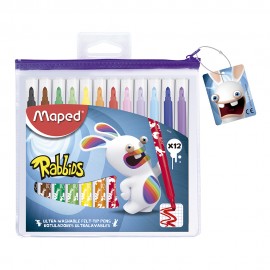 Plumones Maped Rabbids Ultralavables en Bolsa - Envío Gratuito