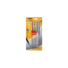 BOLIGRAFO BIC CRISTAL 0.7 MM 4 PZAS. FASHION - Envío Gratuito