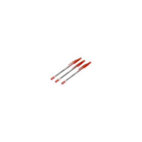 BOLIGRAFO BALLPOINT STICK CRYSTAL ROJO PUNTO MED 1.0MM 12PZ - Envío Gratuito