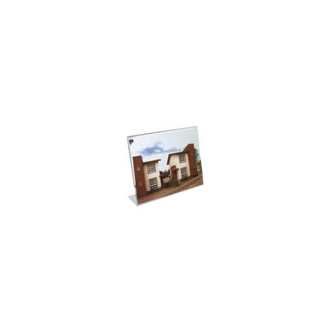 Portaletrero De Acrílico Horizontal 6X4 Pulgadas OMX - Envío Gratuito