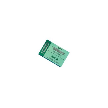 Clips Cuadradito Baco N2 Caja Con 100 Piezas - Envío Gratuito