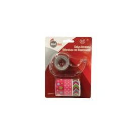 Cinta Adhesiva 2pz Transparente con Dispensador d/Colores - Envío Gratuito