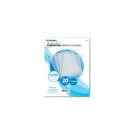 CUBIERTA PLASTICA RAYADA CRISTAL 20P OMX - Envío Gratuito