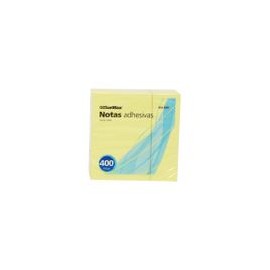 NOTAS ADHESIVAS AMARILLAS CUBO 3X3  400 HJS OMX - Envío Gratuito