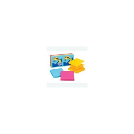 NOTAS POP-UP NEON 3X3   500HJ POST-IT - Envío Gratuito