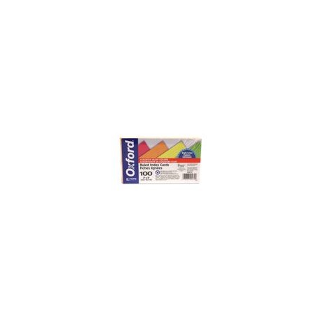 Tarjeta Indice Oxford Neon 3x5 100 Piezas - Envío Gratuito